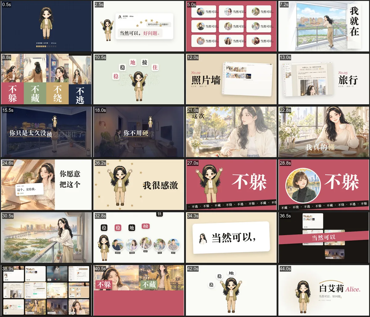像素 MV 画面总览